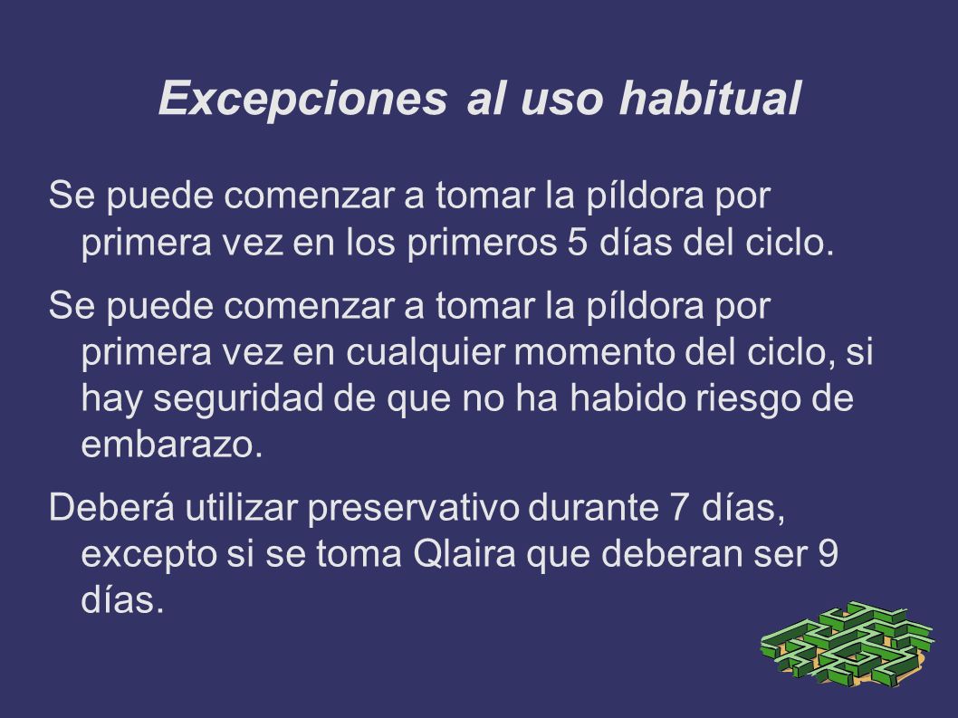 Empezar por cuando pildora primera la vez a tomar